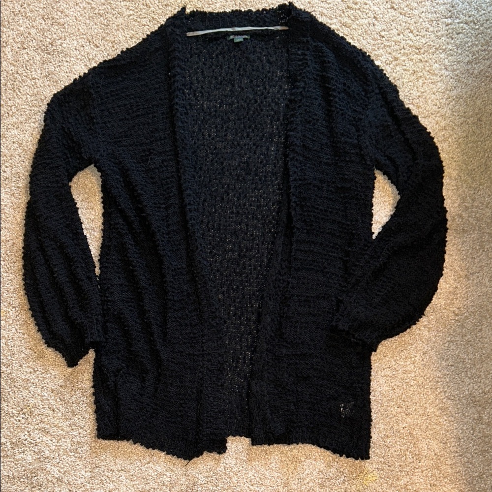 Wild Fable Black Textured Cardigan